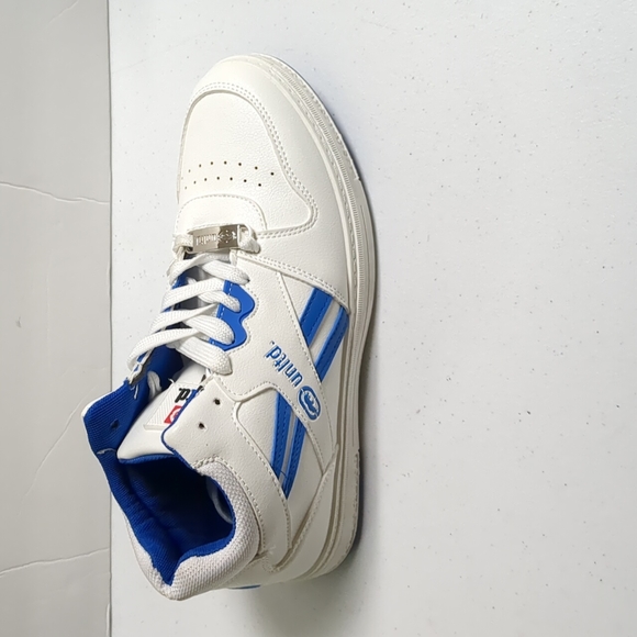 Ecko Unlimited Shoes Men's Size 8 White & Blue Mid-Top Athletic Running Shoes - Picture 2 of 7